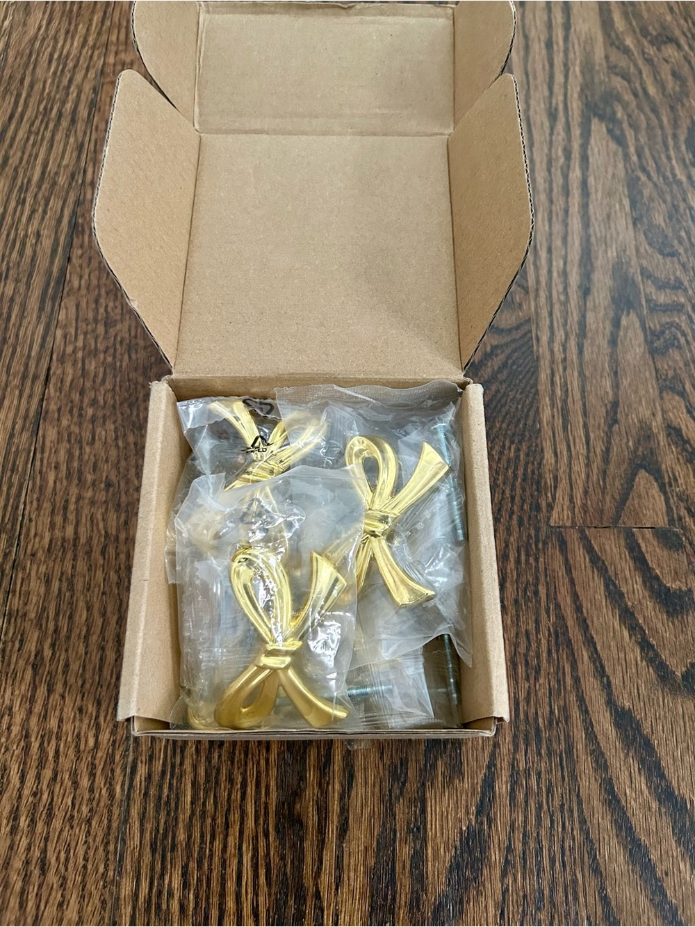 Gold Bow Drawer Knobs Handles Cabinet Pulls Decorative Bows Girly for Dresser